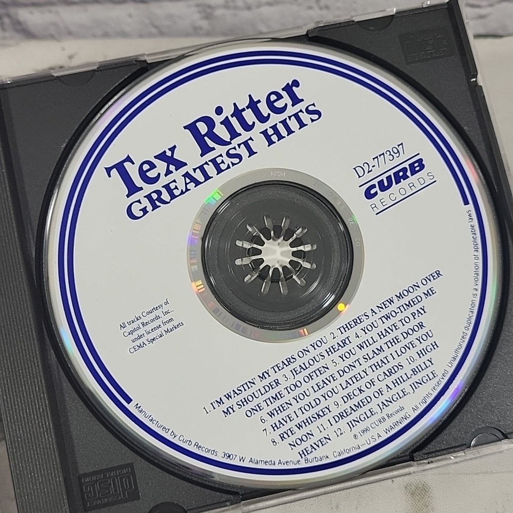Tex Ritter - Greatest Hits CD - Picture 2 of 3
